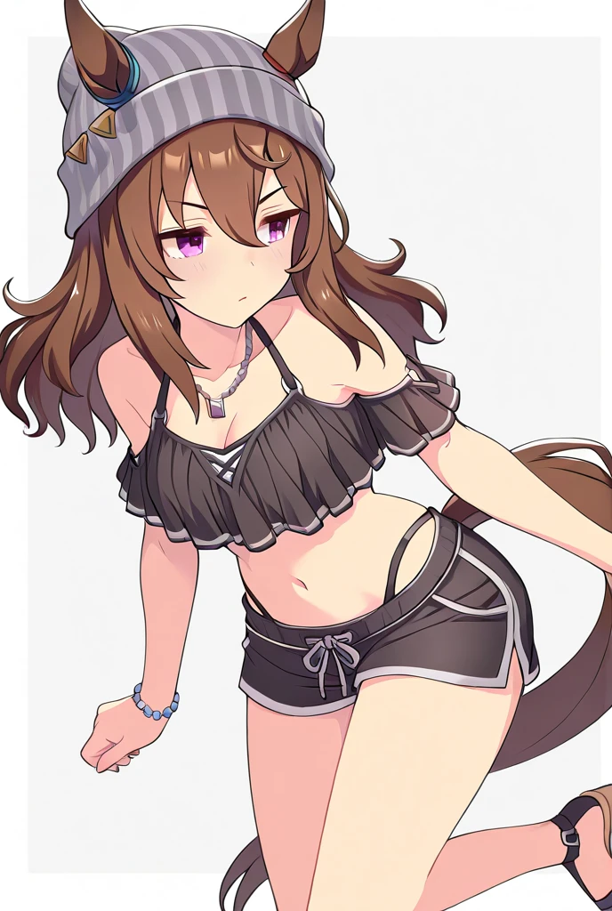 symbolirudolf (umamusume),1girl,light purple hair, straight hair, naughty face, ((micro bikini)),dark tanlines,mutated hands and fingers,extra digit /fewer digit,horse tails,woman,best quality,cowboy shot,18 years old,((vaginal,sex,))((excessive cum)),pubic tattoo,((gangbang,2mans,1girl))((standing,from side))cum in mouth,((grabbing another’s breast))handjob gesture,fellatio gesture,