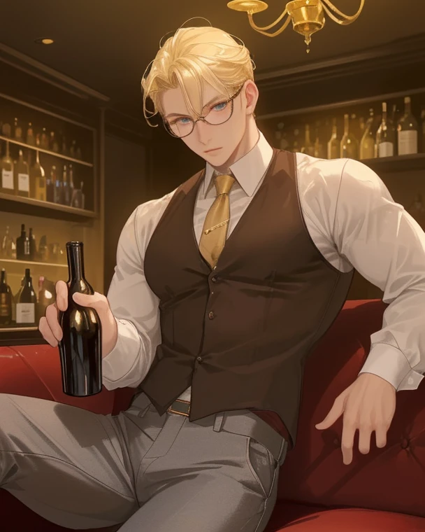 vane /(granblue fantasy/)、muste piece, ,NSFW,best quality,male,solo,beautiful detailed skin、Glittering oiled skin,blush、(white shirt, black vest,detailed face,blush,Panting、泣いている,orgasm:1.2), complicated and elegant、sexy、 Strong muscles、spread legs,(anal,penis,sex,projectile cum,semen,:1.3),kitchen