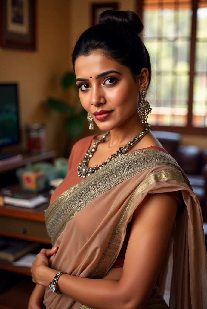 floral design for silk saree pallu