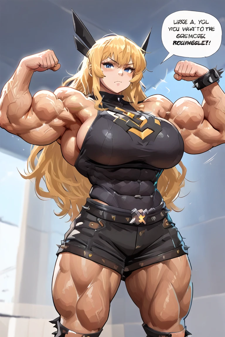 huge muscle busty girl,Her physique is truly remarkable, 6ft tall, Bulging muscles,Ripples and power. Her arms are adorned with immense biceps and sculpted triceps, Every muscle fiber has a definition、willful. Her contoured six-pack abs are、full sexy body, ((full bodyesbian)), full bodyesbian,((Busty:1.5))