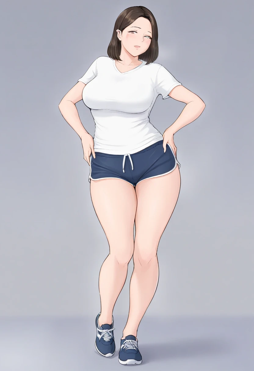 1girl, ponytail, embarrassed, blush,
loose camisole, , covered (nipples:0.3), midriff,
lowleg micro shorts, (open fly:1.1), groin, (cleft of venus:1.4), female pubic hair, excessive pubic hair, (uncensored:0.9) pussy, no panties,
thighhighs, thigh gap,
(nsfw:0.8), multiple views, dimples of venus,
<lora:ExtremeMicroShorts:1>