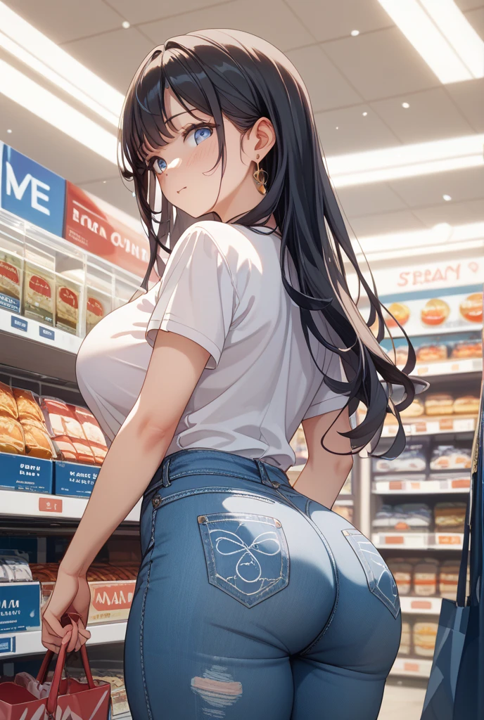 Highest quality、super high quality、16K, Delicious breasts、Nipples、Facial expressions are random、The place is a convenience store、 Hair color is brown、The pose is coming、The distance is random、Angles are random、Small face、Very delicate facial expressions、Delicate eye depiction、Highly detailed hair、Erotic、18-year-old female、Glowing Skin、Soft Skin、The only sexy Japanese woman、The clothes are random convenience store clerks、2 women、Sexy ass、The focus is on the butt、