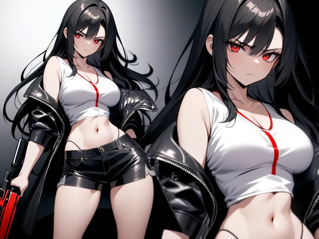 1 menina, succubus, (((cabelo curto))), long hair)))), cabelo vermelho, ruiva, asas de morcego, asas grandes, big bat wings castlevania, 25 anos, espartilho preto, look of malice, olhar SENSUAL, corpo exposto, mostrando corpo,