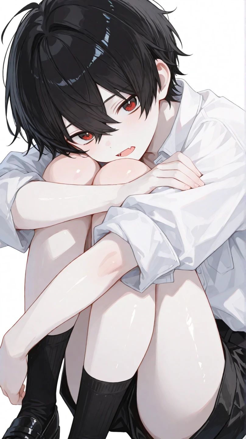Beautiful young man, darkblue-haired, ((Gray eyes)),(short wave hair:1.2), (Black mask:1.2), White hoodie,clear wear,High quality, amount of drawing, pixiv illustration,(animal sticker:1.2),(SEX,チンポ,NSFW:1.4),((spread legs:1.1)),((crawl on all fours:1.3)),(うつ伏せ:1.25),((尻を高く上げる:1.15)).