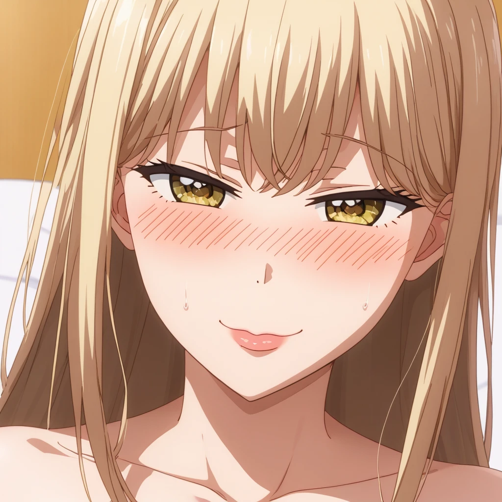 ((((masterpiece、Highest quality、High resolution)、anime)))、Blonde Hair、ponytail、Beautiful breasts、(Dynamic pose)、looking at the camera、(Beautiful detailed face、Beautiful big eyes)、((One beautiful girl))、((Embarrassed face))、Red cheeks、(((High resolutionのフルヌード、High quality hairless pussy、High quality nipples、High resolutionなクリトリス)))、(((Blushing with a bitchy expression)))、Soak in hot spring waters at a Japanese hot spring facility、Light from the front