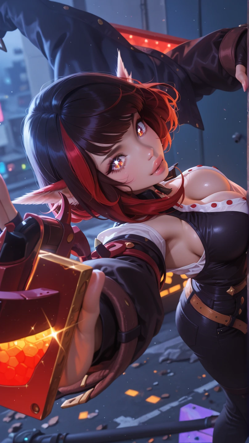 Beautiful sparkling eyes, large, open breasts, Attractive, looks attractive, big breasts unbuttoned, Beautiful semi-open breasts, sexy lips bite