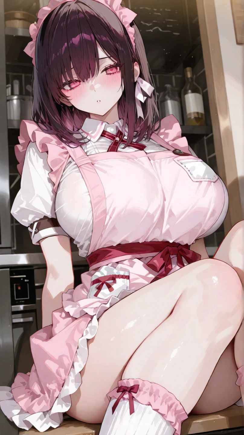 Ultra-definition image quality、Married women、Married Woman、One Man、Married women、40 years old、Side Ponytail、A woman rides on top of a man、Cowgirl、Sex、sex、wedding ring、Off-the-shoulder sweater、Tight Skirt、kitchen、Highest quality, Big Ass、Big Breasts、Thick thighs、Spread your legs and put your penis in your pussy、Maroon lace panties、Big Ass、Sweaty buttocks、pubic hair、Reaching orgasm、Sweaty crotch、Off-the-shoulder sweaterをたくしあげて臙脂色のブラが見える、Maroon Bra、Angle from directly below、Pushing her panties aside, her vagina is visible、Inserting a penis into the vagina、Cowgirlfuck、Violently shaking breasts、
