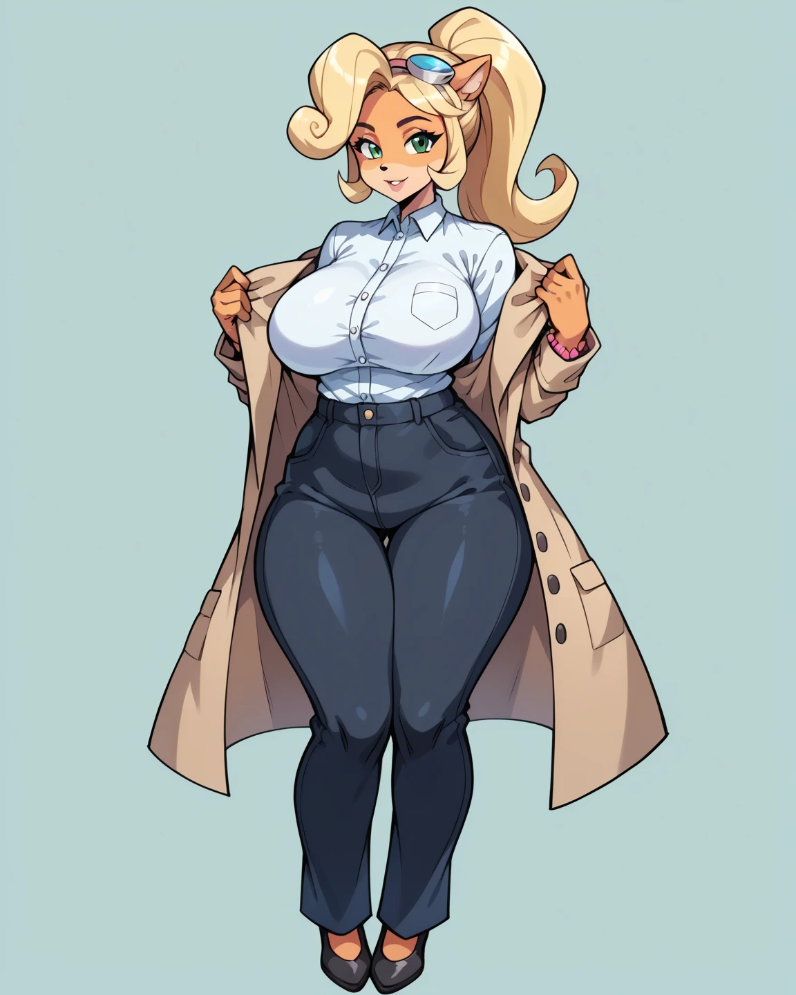 (full body), bottomheavy, huge ass, gigantic ass, thick thighs, massive thighs, hyper thighs, (extremely wide hips:1.4), solo