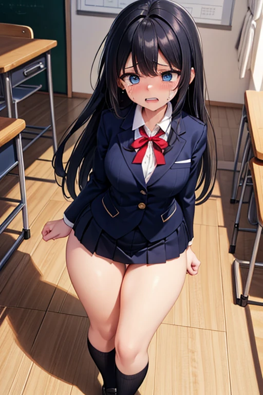 Big Ass、Sweaty ass、One Woman、One Man、Many people々、beautiful girl、high school girl、Twin tails、Condescending face、Large number of guests、School、classroom、Brasilia、Blazer uniform、Short pleated skirt、16 years old、Looking down at the viewer, Long Hair, Highest quality, Focus on the thighs, smile,Striped panties、Plump thighs、Big 、Big Ass、 Black Hair,My thighs are steaming between my legs 、Sweaty panties、Angle from directly below、Spread your legs、Acme convulsions、Obscene sound effects、Naughty sound effects、Sweaty crotch、share indirect write、Place a handheld massager on your groin、Sit on a chair with your legs open、spread legs wide、People around her stare at her、Nice smelling panties