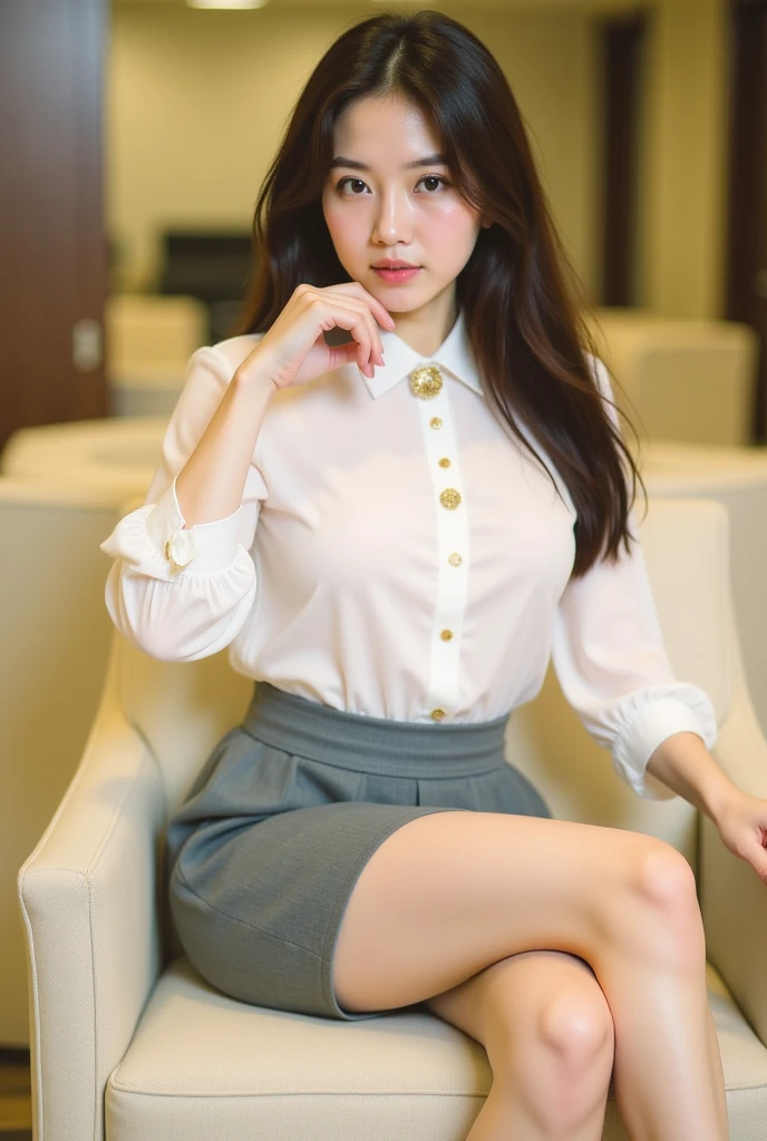 (((neat woman, perverted:1.9,hand on mouth,deep make up:1.8,touch own nipples over clothes:1.9,little pussy juice:1.9))),(((sitting down on the toilet,huge breasts:1.8,kind smile:1.8,blush:1.8,deep cheek:1.8))),please touch me,eat me,tempting viewer,i want you))),(((blush,blush,deep cheek,deep cheek)))),(cinematic lighting), (Photo real:1.4)、(A hyper-realistic:1.4)、(Photorealistic:1.3)、 (gentle lighting: 1.05)、(Improve the lighting quality of your video:0.9)、 32k、25years old woman、photorealistic lighting、Back lighting、Facial Lights、Ray Trace、(bright:1.2)、(Increase quality:1.4)、 (best quality real texture skin)、Fair eyes,delicate face、 Close-up of the face,  ((((Wearing the tight white collared-shirts,dark grey cottonskirt,high-heel:1.4))),(Bodyline mood improvement:1.1)、Glossy skin、good figure,perfect anatomy,Beautiful actress,(((beautiful huge soft breasts:1.8,huge breasts,slender waist,slender hip,long slender legs,8heads tall))),(((8heads tall))),(((brown wavy midium hair,bangs))),(((sweat skin,shiny skin,in the beautiful midnight chic minimal toilet,super clean night view,in the night))),