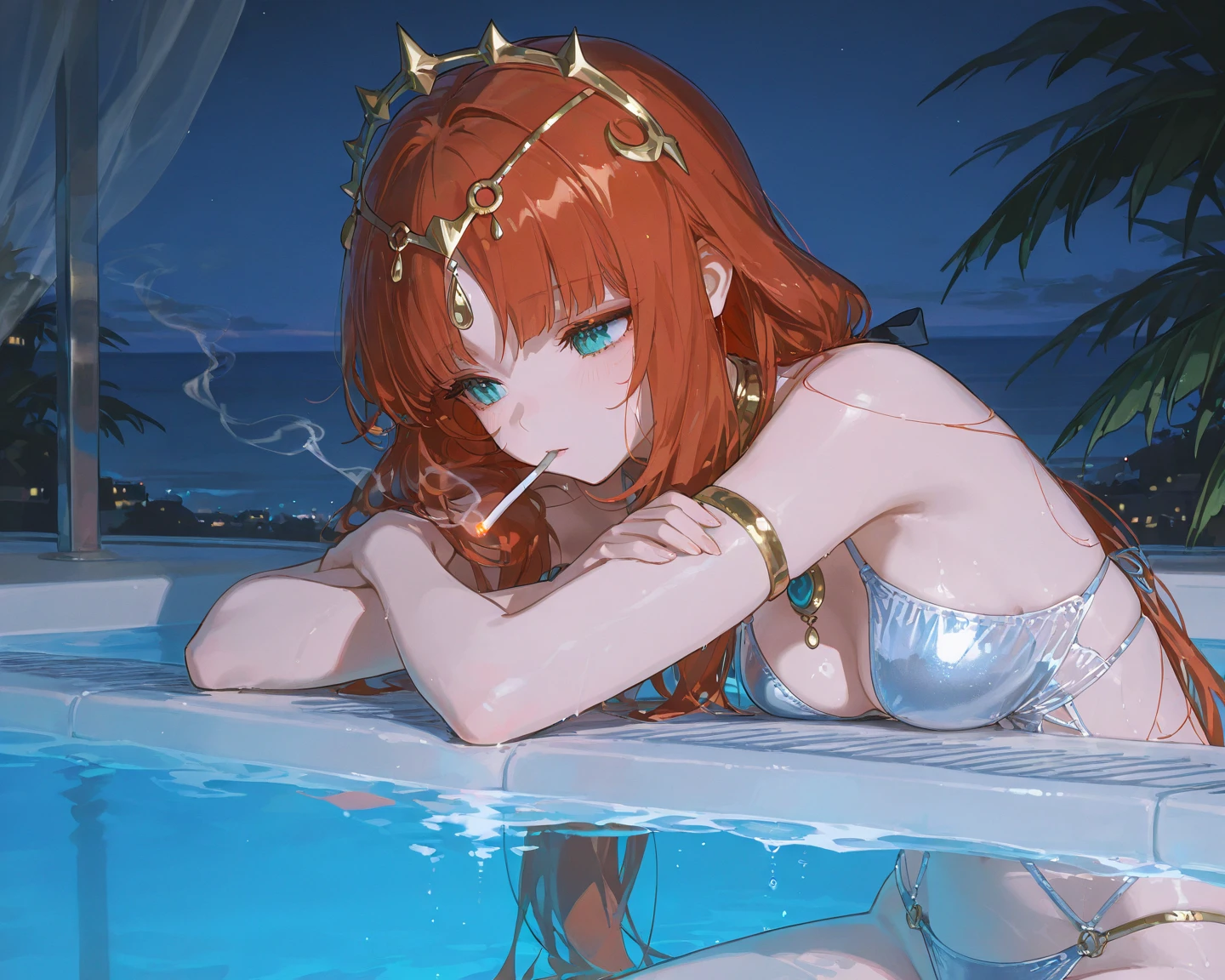 ((Best quality)), ((masterpiece)), (detailed), himeko honkai star rail nude