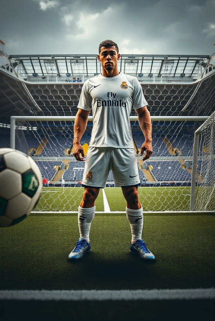 cr7 weared madrid jersy with electric eye inprime version 