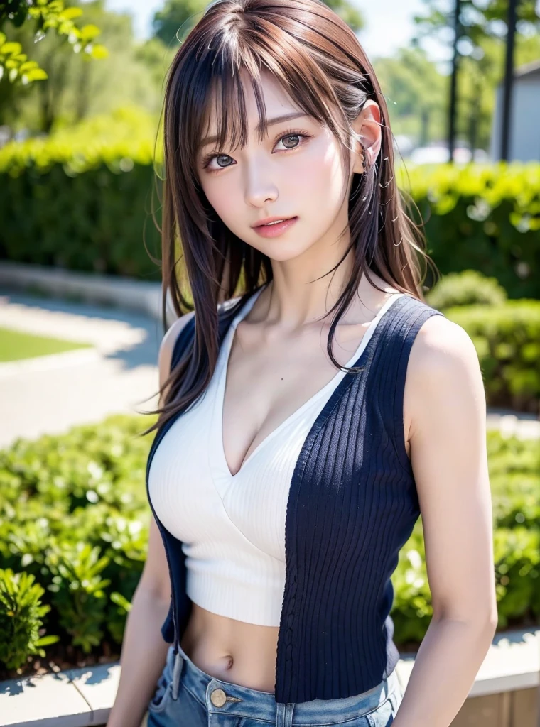 #基本
女の子がphotographのポーズをとっている, ((One Girl)), (((Baby Face:0.6)), ((Very young:0.5)), ((cute:1.3))),
break
#Clothing Accessories
(Black high neck sleeveless knit dress) + Gold Belt + (Shiny black pantyhose:1.2) + Glossy black high heels,
red gemstone earrings,
break
#Features
((Blonde)), (Curly hair), (ponytail : short hair + Full hair + Hair blowing in the wind),
(Droopy eyes, blue eyes), (Very small breasts:0.8),
break
#background environment
(noon, (garden, You can see the promenade)),
#Facial Expression Pose
((smile + Teeth are visible + Laughing with your mouth open), (Sitting on a bench, turn around)),
#composition
((To the camera, Side angle, Cowboy Shot)),
break
#Body parts elements Slim figure,
(Detailed Hair, Beautiful Hair, Shiny Hair),
(double eyelid, Long eyelashes),
(Expression of fine eyes, Beautiful and delicate eyes, Sparkling eyes, Eye Reflexes, Glitter Eyeliner),
(Human Ear),
(Beautiful Nose, Thin Nose),
(Glossy Lips, Beautiful Lips, Thick lips, Glossy Lips, Natural Cheeks),
(Detailed face, Symmetrical facial features),
(Detailed skin, Textured skin, Beautiful Skin, Glowing Skin),
break
#quality
(((最高quality)), ((masterpiece)), ((Very detailed))), ((High resolution), (8k)), (Photorealistic:1.5),
(Realistic), (Anatomically correct),
((Raw photography)), (photograph), (3DCG),