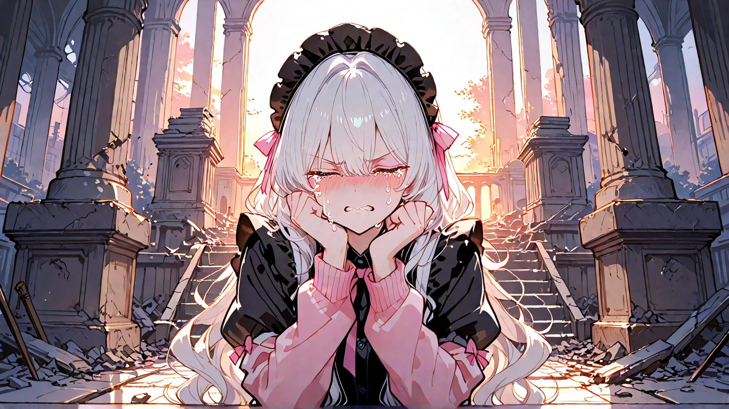 photo realistic, best quality, ultra detailed, masterpiece, Ultra-realistic 8K CG, Perfect Artwork, Realistic, 3D body, cute face, well-featured face, completely nude, 
 (((only 1 girl, 1girl, small breasts, beautiful girl, cute girl and idol face, young face, smile, Beautiful long pink hair, twintails, white skin, Short body, unclothes, close eyes, open mouth, collar))),
(((insult, fear, cry and shout, shed many tears))), (((5 penises around the girl))), 
(((gang rape))), (((from front))), (((1 girl and Lots of penises))), (((5 Penis on face))), (((hand job))), (((blowjob face))), (((swallow fellatio))), 
(((excessive cum on upper body))), (((excessive cum on hair))), (((excessive cum on head))) (((excessive cum on chest))), ((((((((excessive cum on facial)))))))), (((excessive cum in mouth))), 
Inside the abandoned house, black smoke, bokeh