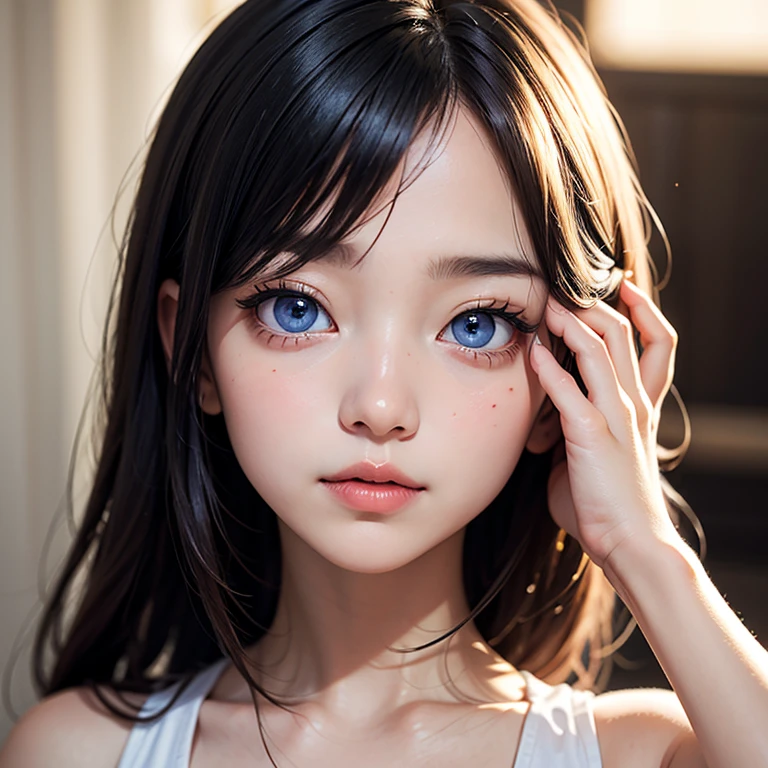 8K、cute、Adult Girl、detailed、black eye、Black Hair、sexy、Random Pause、Random hairstyle、reflected light, Chiaroscuro, Written boundary depth, Cinema Lighting, Ray Tracing, Sony FE GM, Ultra-high resolution, 超detailed, masterpiece, Textured skin, Attention to detail, Highest quality, Awards,Bitch、Huge breasts、Too big、Saggy breasts、whole body、