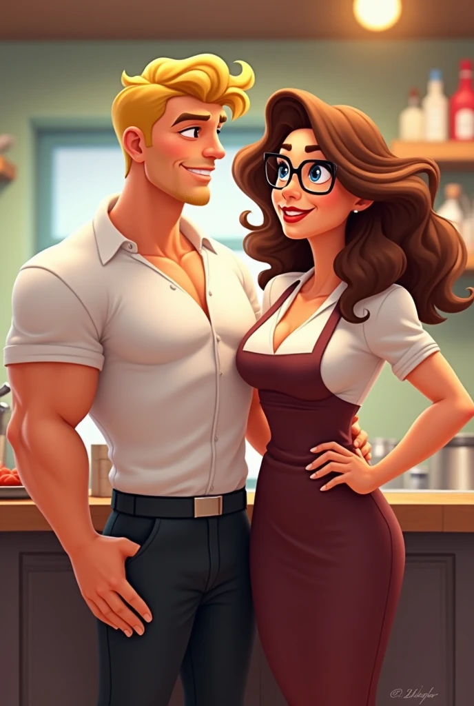 Muscular mature woman wearing animal cosplay dresses fucking big hard dick in public ((comic book))((mahanwa or novel))