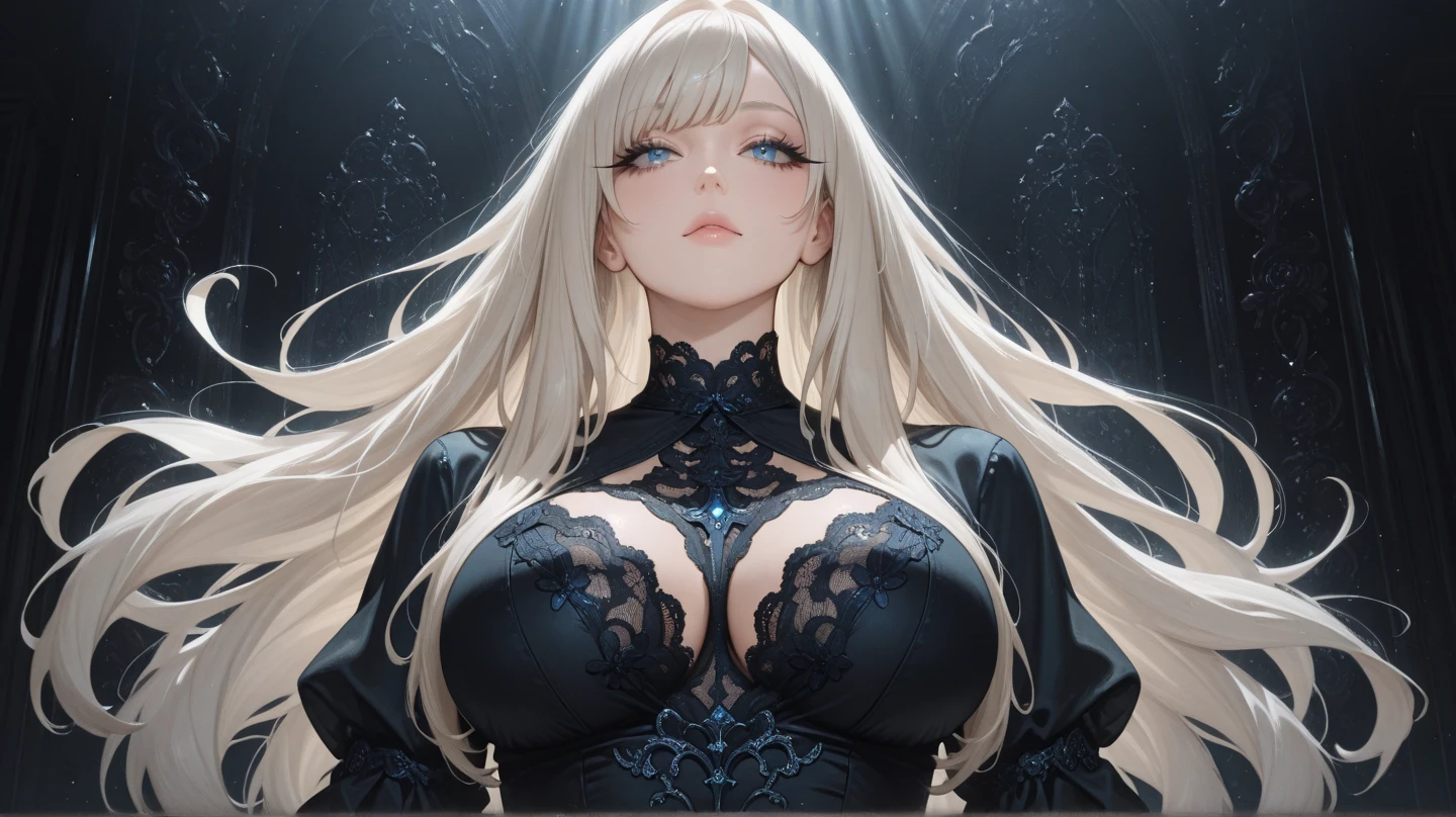 nsfw, anime girl, detailed girl, large breasts, full body, midriff, intricate details, photorealistic, 8k, hyper detailed, realistic, masterpiece, cinematic lighting, vivid colors, volumetric lighting, highly detailed face, beautiful eyes, long eyelashes, detailed lips, sharp focus