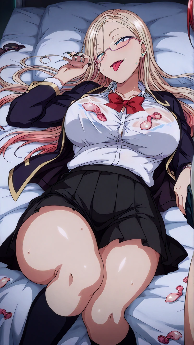 young woman、Brown Skin、、Heavy makeup、blonde、Dark eyeshadow、Sunburn、Gal、黒Gal、18 year old daughter、high school girl、Semi-long hair、high school girl、Brown Skin、Brown Skin、One Man、rape、tears、Beautiful woman、Tight waist、Acme Face、Slender body、Small breasts 、Blazer uniform、classroom、Best image quality、High resolution、masterpiece、super high quality、Thick pubic hair、orgasm face、Pink Panties、Pink is good  、Blushing、4K quality、Blushing、Cry of ecstasy、Wearing black knee socks、Sweaty all over、Heavy breathing、Cowboy Shot、Shaking breasts,uneven chest、上下にShaking breasts、Penis sheath、Standing doggy style