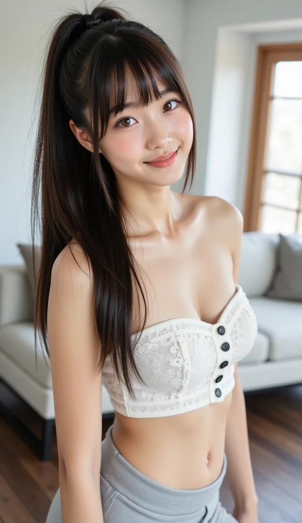 Japanese female, a lot of details, (underweight), 30 years old, detailed black hair, beautiful detailed hair, super fucking beautiful, delicate beautiful face, complex details beautiful and delicate eyes, perfect hands, (flat chest best quality:1.5), perfect and delicate limbs, detailed skin, best quality, ultra-detailed,(cheerful grin:1.5),
bar, wink, office lady, in the bar, with a table, with a sofa, (full body shot), low angle shot, bloom, soft lighting