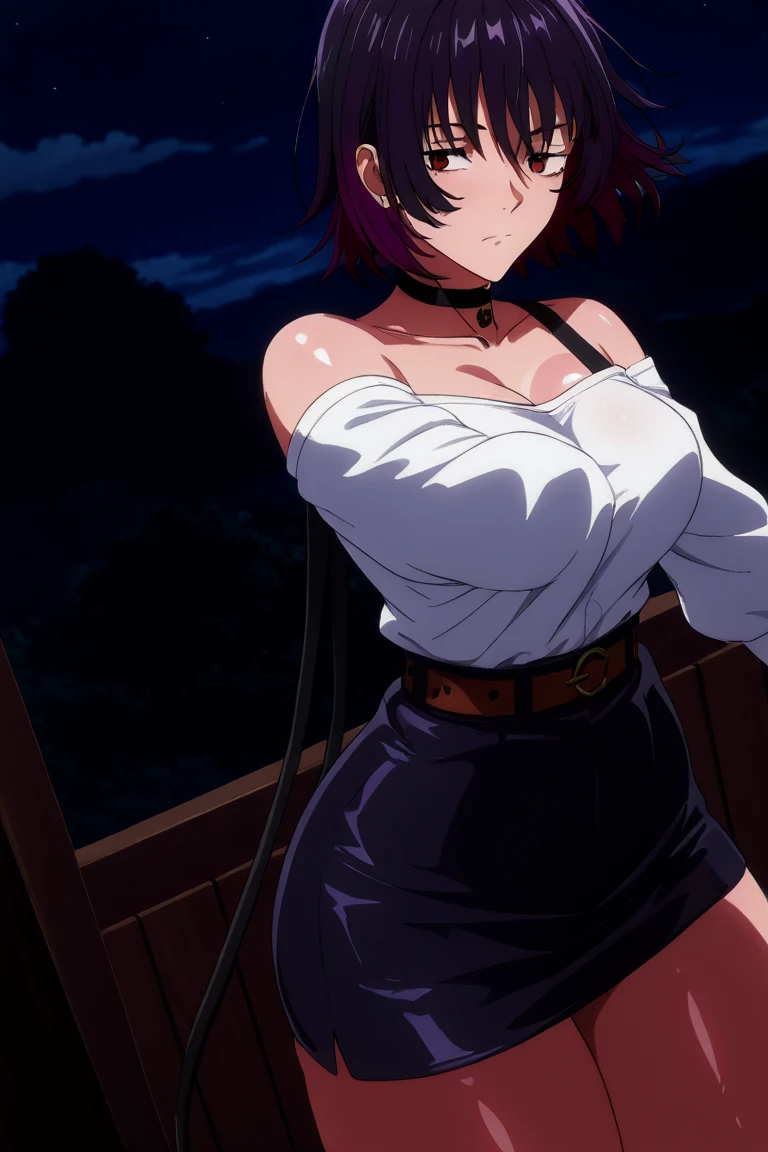 alone, One girl, View your viewers, 2D, anime, anime coloring, hephaestus, Eye patch, white lace panties,white shirt ,forge,blacksmith’s shop,
