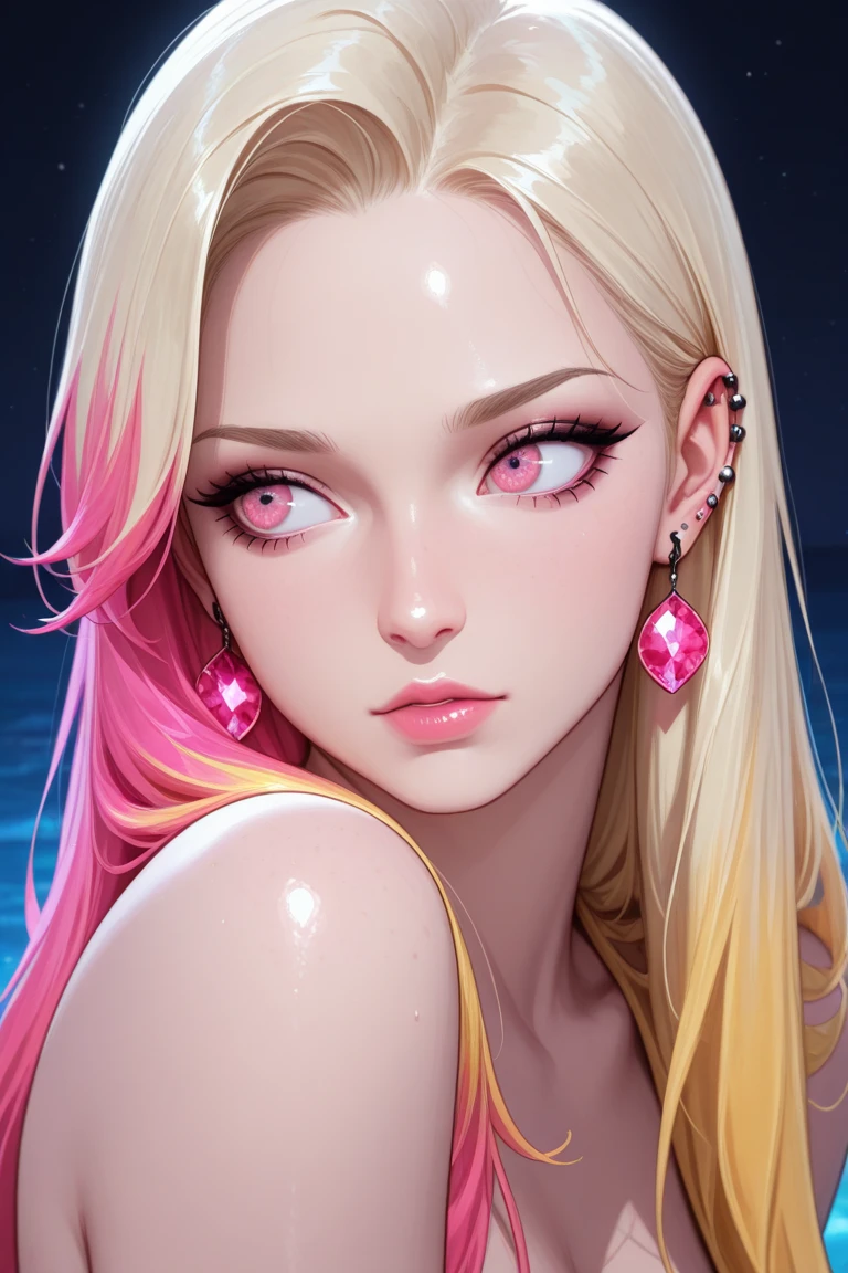 Rosé blackpink, full body, smile in face, photorealistic beautiful woman, staring at camera in front, intense coloration fantasy, light hair, a stunning realistic photograph 20 years , random colored hair, (St Louis Cardinals fan fashion:1.3), random color eyes, full body, cover, luminism, octane render, Bar lighting, complex, 8k resolution concept art portrait by Martina Fačková and Prywinko Art, Artgerm, WLOP, Alphonse Mucha, Tony Taka, fractal isometrics details bioluminescence, hypereallistic cover photo awesome full color, hand drawn, bright, gritty, realistic, davinci, erte .12k, intricate. hit definition , cinematic, mix of bold dark lines and loose lines, bold lines , real life human