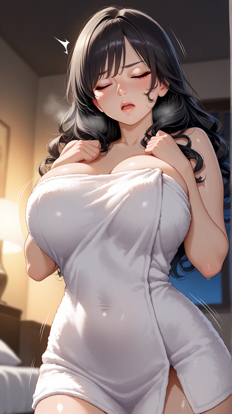 masterpiece, absurdres,(albedo_overlord), 1girl, solo, female, (topless:1.2), spaghetti strap top,open shirt,high waist short skirt, looking at viewer, (falling petals), perfect composition, detailed lips, (big breast breast:1.3 )tiful face, body propotion, blush, soft gaze, super realistic, detailed, photoshoot, realistic face and body, (nsfw:1.3), wet cum:1.2,( close sh half body shot),armpit, (plump),