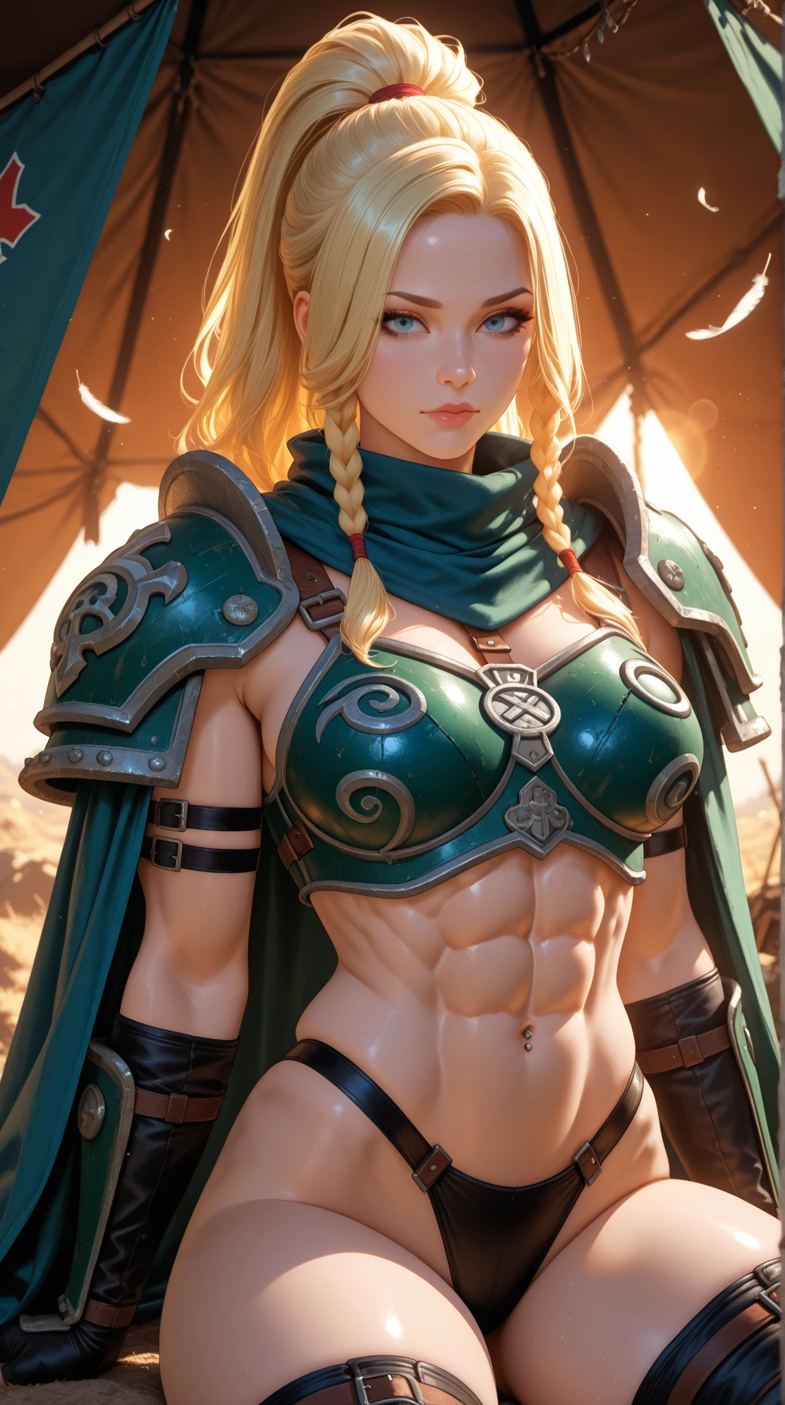 Asgard,valkyrie,Senhora Cavaleiro,Anatomia correta,epic fantasy digital art,tmasterpiece,8k,high-definition resolution,desenho detalhado,Qulidade Superior,, Epic composition, muscular abdomen