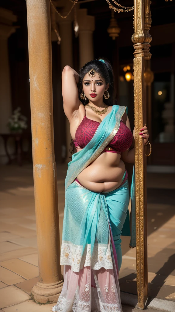 1 Heavenly beautiful and goddess beauty cute and sweet looking face Arabian woman in Benagil Sea Cave in Portugal, Heavenly beautiful Overweight, Heavenly beautiful Extremely fat, Heavenly beautiful and attractive Chubby figure , Heavenly beautiful looking and eye catching luxury style traditional Indian saree , reaching out, Heavenly beautiful Arabian woman, 16k, High resolution, masterpiece, highest quality, fine skin, outside view, Realistic Photograph, close up figure view, Heavenly beautiful smile face