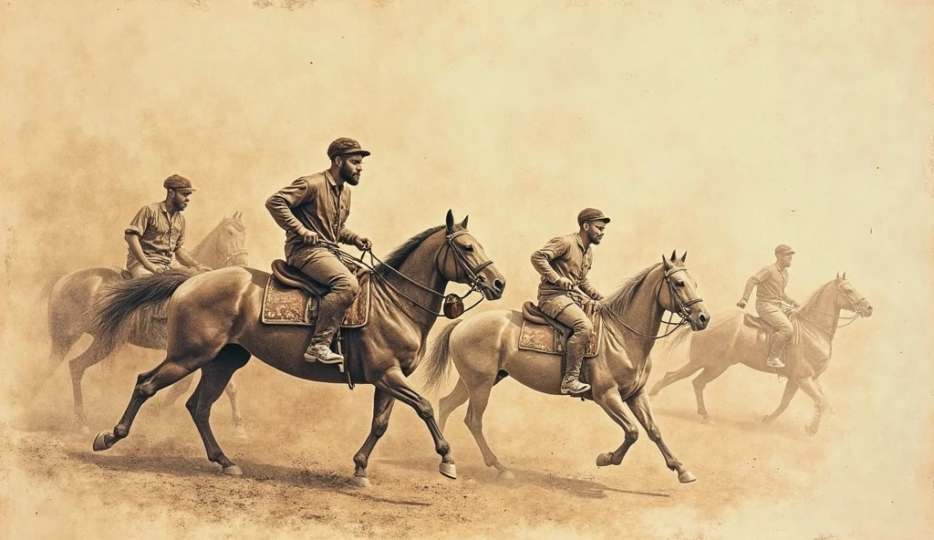 Tow warriors fighting. They r in historical period. They have chariots with horses and riders. Both of them have bows and arrows pointed at each other. Dead bodies here and there. It's a war climate with goosebump worthy fight scene picture
