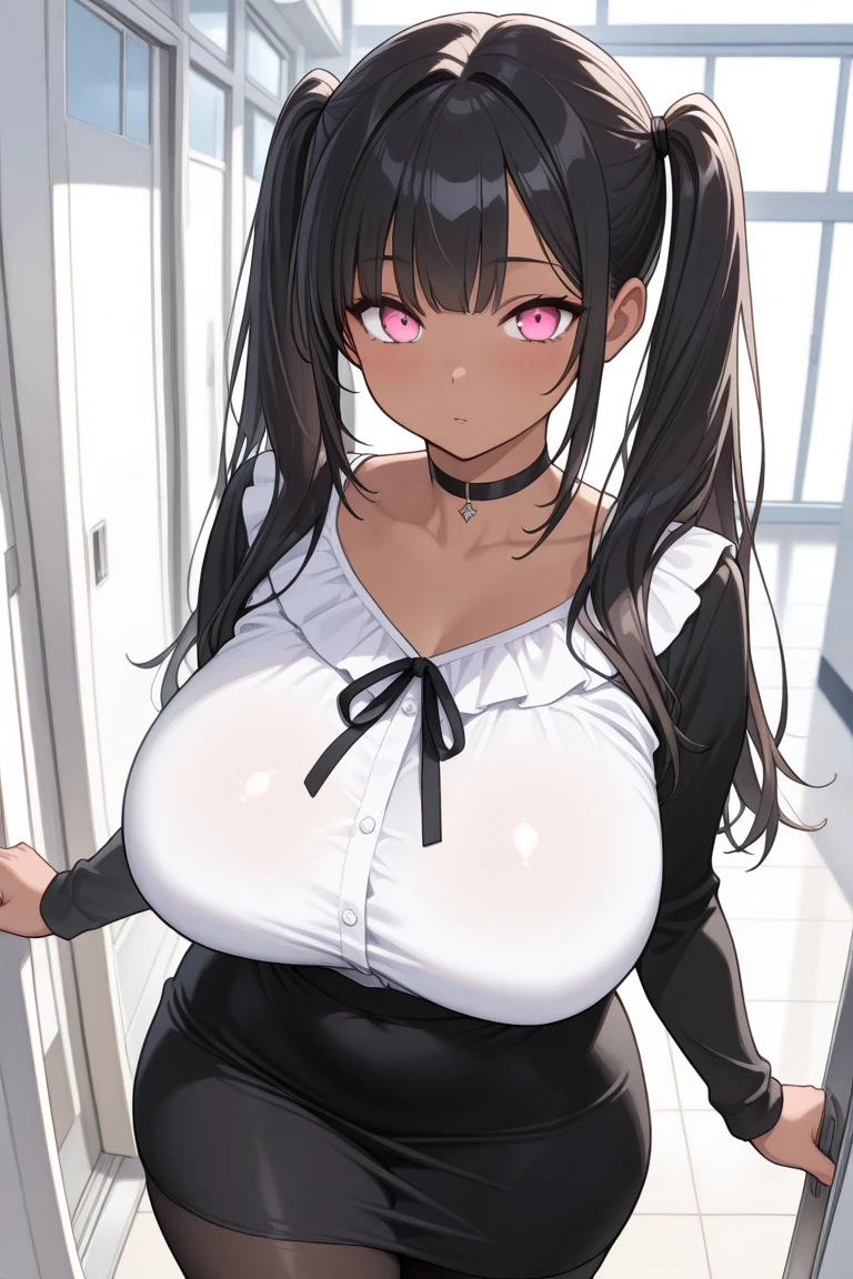 Sexy woman in playboy bunny bodysuit, ((super massive badonkers)), (((dark skin))), (((nipples))), (((fully clothed))), playboy bunny ears, Maternity