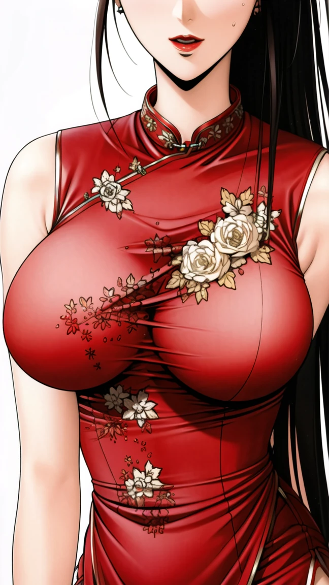 (masterpiece:1.2),(Highest quality),(Super detailed),(High resolution),8k,wallpaper,1 girl,(Beautiful female hands,Detailed hands),Voluptuous Goddess Standing,Big Breasts,Thick thighs,front,look at me,((A lewd and obscene smile)),((A dreamy look)),Beautiful dress,(((Intricate designs and patterns inspired by Asian art))),(Hand,detailed,perfect.perfection,hands)