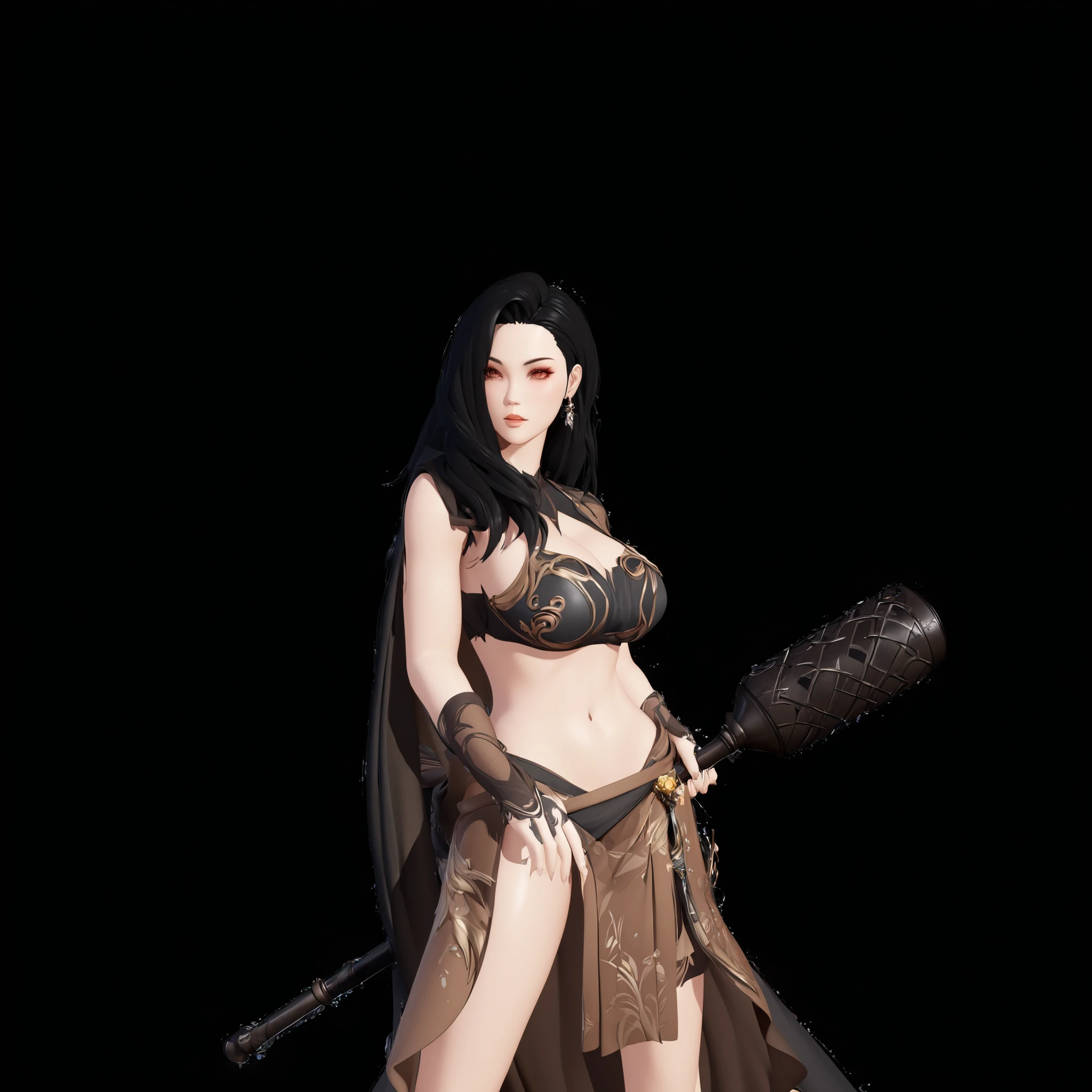 there is a woman in a red dress standing in a forest, cinematic goddess body shot, warrior outfit, fantasy outfit, mighty plump female sorceress, ornate bikini armor, succubus in tight short dress, thicc build, bikini-armor, evil princess of the wasteland, thicc, bikini armor female knight, bikini armor, lady in red armor
