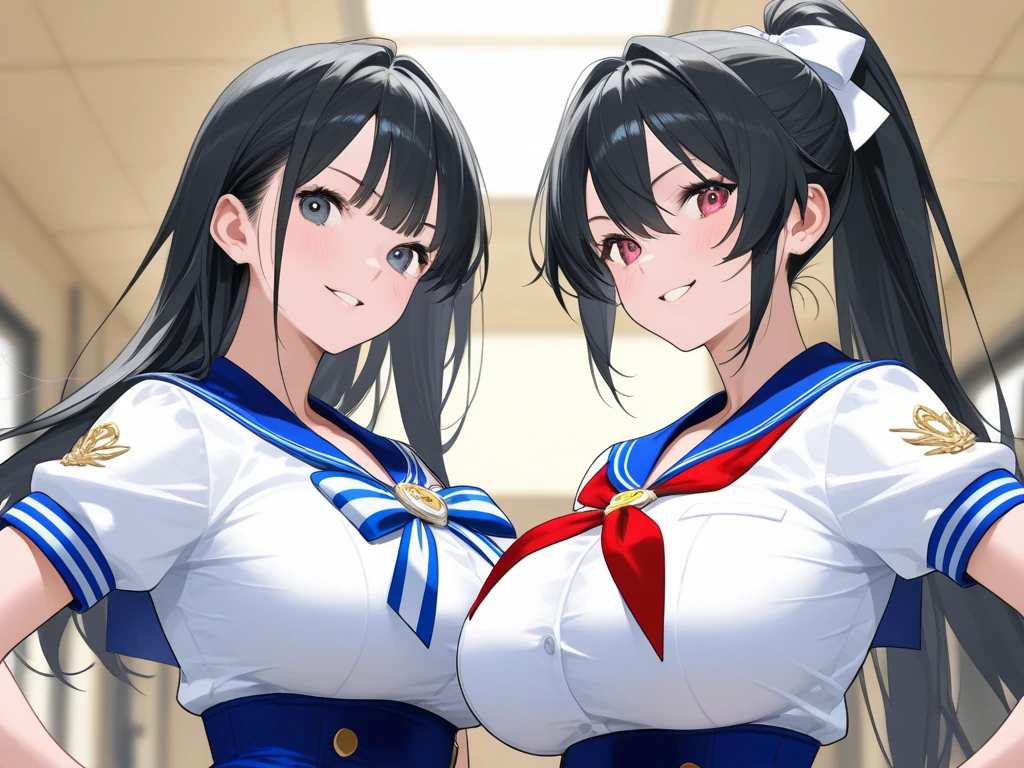highest quality、High resolution、8K、cute beauty、detailed background、beautiful and detailed face、beautiful and smooth skin、skin texture、Beautiful  girl、(5 women)、(big breasts:1.4)、sexual expression、Sexual cosplay style sailor suit、Anime series featuring warriors of justice.、Each character comes with a different colorful dress and accessories.。sexy pose、outdoor stage