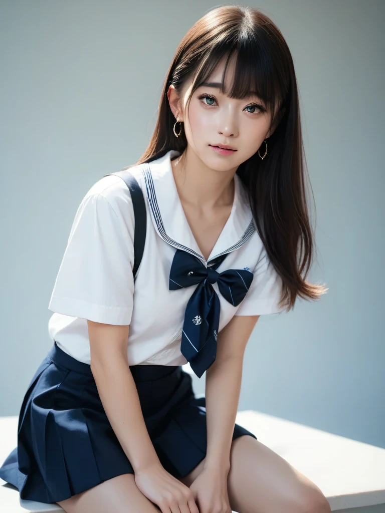 (Detailed and realistic eyes:1.3) (high quality, Fine grain:1.3) (Sharp focus:1.3) (Sleeveless uniform:1.3) high school girl Very short skirt White cotton shirt (Big Breasts:1.3) Very detailed 超high quality 超high quality Surreal photograph Three Japanese Girls (Each girl has a different hairstyle randomly、A different face:1.3) Fair skin 16 years old ((Half-open lips:1.3)) Beautiful and soft skin ((Beautifully styled straight short hair)) Beautiful and perfect body very cute Beautiful young man with clear skin々New Skins 16 years old (ノースリーブのシャツを着たhigh school girl) Big Breasts whole body Everyday City Bustling city ((night)) audience'perspective Front view (Big Breasts:1.3) (Cleavage) (Amazingly cute girl:1.3) (whole bodyポートレート)