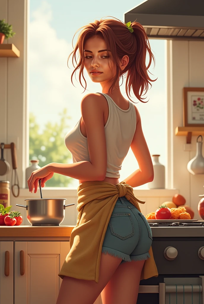 woman ass fun nude coffee