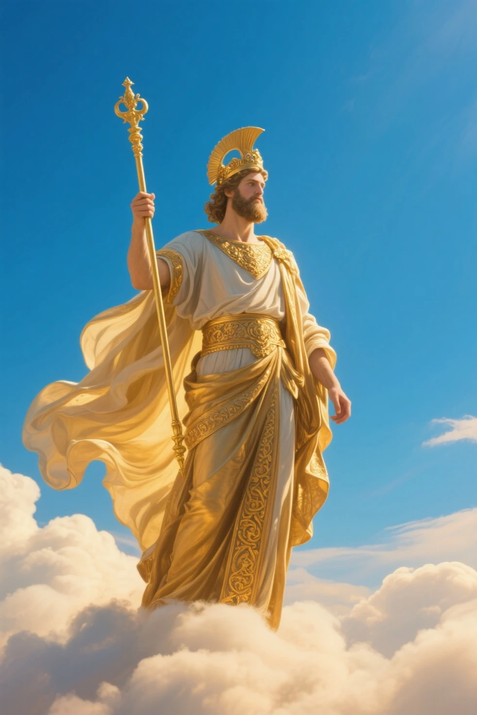 King David of the Bible, contra o gigante Golias, em um grande campo deserto. sua arma uma funda, lutando, The giant takes David in his hands,