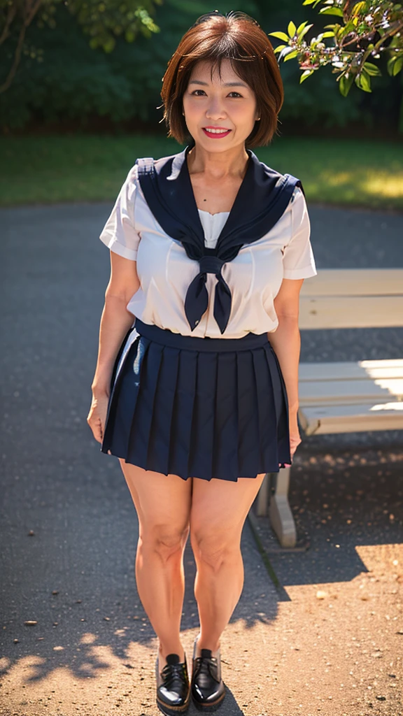 ((highest quality、8k、masterpiece:1.3)),((((cowboy shot)))),Ultra-high resolution,big eyes,Japanese,bangs,(a girl),(1 girl),((20 years old)),((facing at viewer)),(long hair),(((black school uniform))),grin,((standing)),(pleated mini skirt),(((pussy))),((pubic hair)),((skirt lift)),((short crew socks))