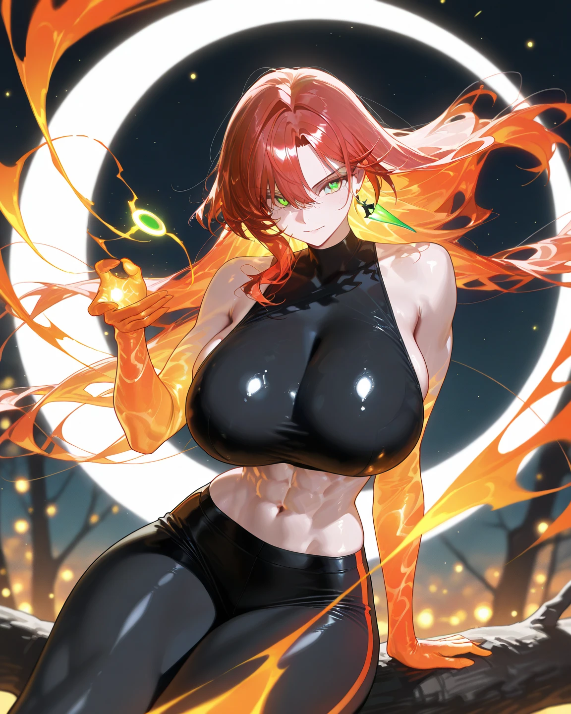 NSFW、最high quality、high quality、Best image quality、8K、最High resolution、High resolution、最high quality、masterpiece、RAW Photos、whole body写真、Detailed and realistic human body、Detailed and realistic skin、Realistic face in every detail、Detailed and realistic eyes、Detailed and realistic lips、Detailed and realistic teeth、Detailed and realistic ears、Detailed and realistic hair、Realistic reproduction of every detail、((Beautiful Hands(thumb1、reference4))、Realistic feet down to the last detail、Realistic breasts down to the last detail、Realistic ?????? down to the last detail、Realistic nipples down to the last detail、Realistic pussy down to the last detail、Realistic ?????? down to the last detail、((Beautiful Japanese Girl))、(Japanese Model)、 ((18 year old beautiful girl))、(Black Hair)、(Random Hairstyles)、((whole body))、((Slim and perfect figure))、(Beautiful and firm breasts)、(whole body光沢肌、Fair skin)、((realistic fire))、((彼女のwhole bodyを包み込む炎))、((Mysterious cloth engulfed in flames(Fire Bikini))、((Flames engulfing the entire bikini))、((Flames rising from the surface of the bikini))、((Burning Bikini))、((Fire Bikiniから彼女の肌がはっきり見える))、((A raging forest fire can be seen in the background.)、Sexy pose
