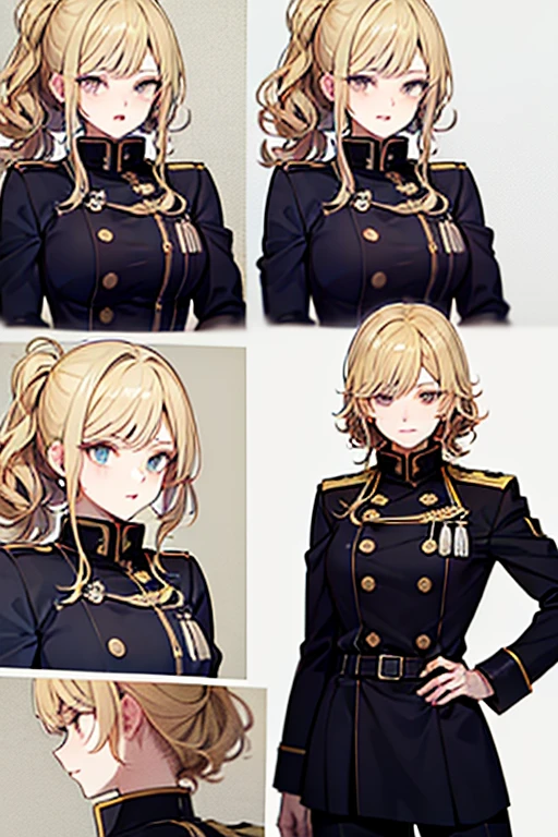 masterpiece, Highest quality, Highest Resolution, Very detailed, One Girl, army_uniform, uniform, Sitting, have, Epaulettes ,army, white_pants, Blue_Jacket,shako have,Napoleon, Infantry Regiment,青 coat, 青 and white hackle, 青 and white plume, Blonde Bob Cut, 青 eyes, Conceit, Apply blush all over the face, Large Breasts, slightly larger hips, Tight waist, In the room,Pussy,Seduce,pussy,濡れたPussy、show、Love juice,Vaginal Hole ,Big Breasts,Excited,Pussy,Pussy