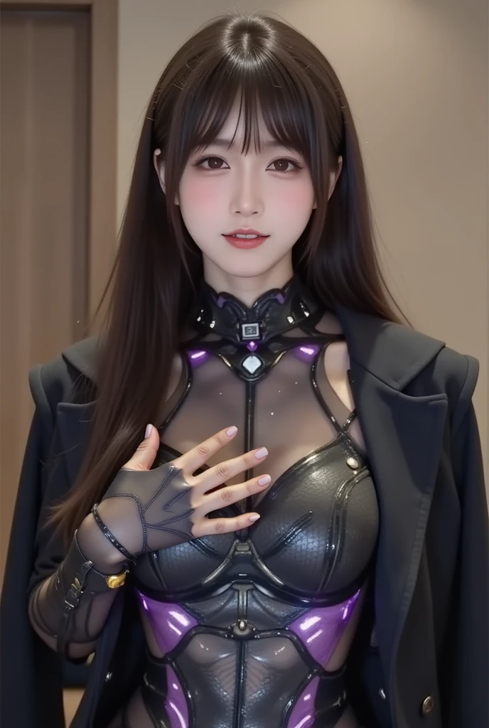 (high resolution,masterpiece,best quality,extremely detailed CG, anime, official art:1.4), realistic, photo, amazing fine details, all intricate, gloss and shiny,awesome many layers, 8k wall paper, 3d, sketch, kawaii, illustration,( solo:1.4), perfect female proportion,villainess, (fusion of dark brown cockroach and lady:1.4), (brown cockroach form lady:1.2), (brown cockroach lady:1.2), (fusion:1.2), (solo:1.4), (evil smile:1.2), muscular, abs, (cockroach brown exoskeleton bio insect suit:1.4), (cockroach brown exoskeleton bio insect armor:1.2), (brown transparency cockroach wing:1.4), (brown cockroach antennae:1.3),