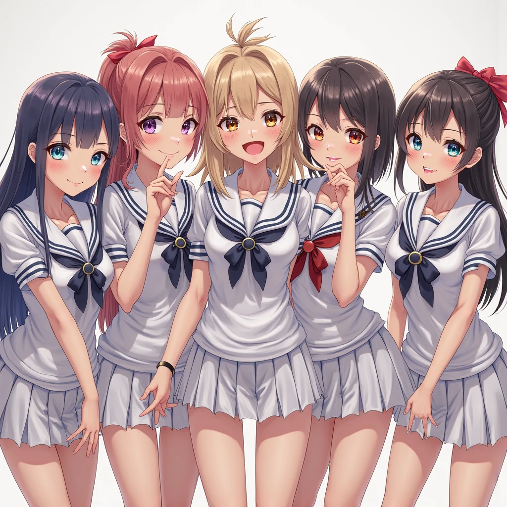
(masterpiece, best quality), (absurdres:1.2), (ultra detailed, 8K, ultra highres:1.2), (beautiful 4girls and handsome 4boys:1.3), young, slim, (cinematic composition), blush, happy smile, dramatic lighting, (short body, body), (group shot, gathered, friends), (multiple boys:1.2), looking at viewer, standing, sitting, posing, school uniform, (multiple loving couples:1.2), v-signs