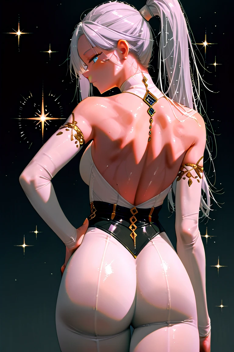 tattoo、spread your legs、Rear view、push your butt up、(((magic circle)))、female organ、pubic hair、naked、Beautiful Girl Magician、blonde twintails、((whole body))、(((photo taken from below)))、darkness