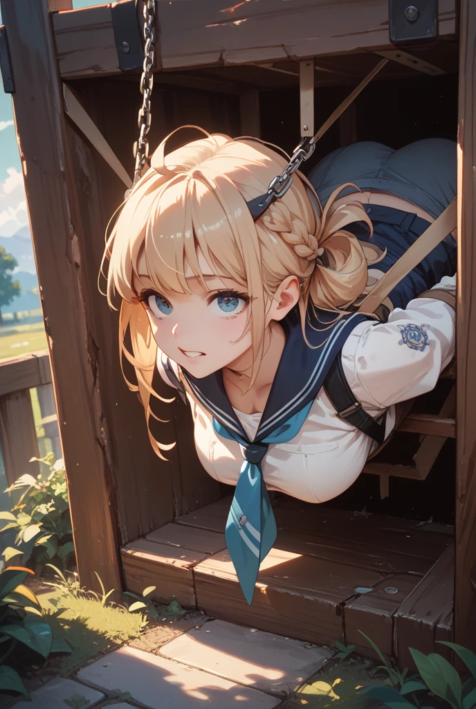 Double ponytail loli rope beautiful foot --auto