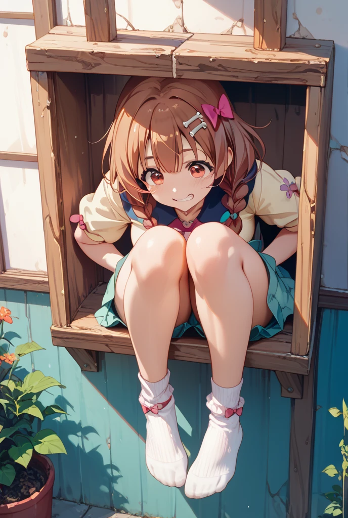 masterpiece,Best image quality,Kindergarteners,Embarrassed expression,White underwear