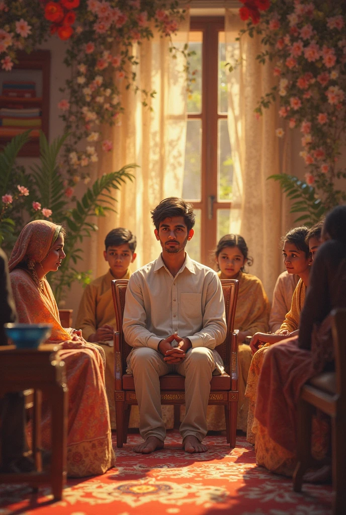 1940s Indian Colonial Tea Ceremony (Location: Mumbai):
Character: A tween boy with black curls, dressed in a traditional Indian kurta.
Setting: A colonial-era mansion in Mumbai, where he participates in a ceremonial tea gathering. Use Wes Anderson's warm and exotic color palette to capture the historical richness of a 1940s Indian tea ceremony.