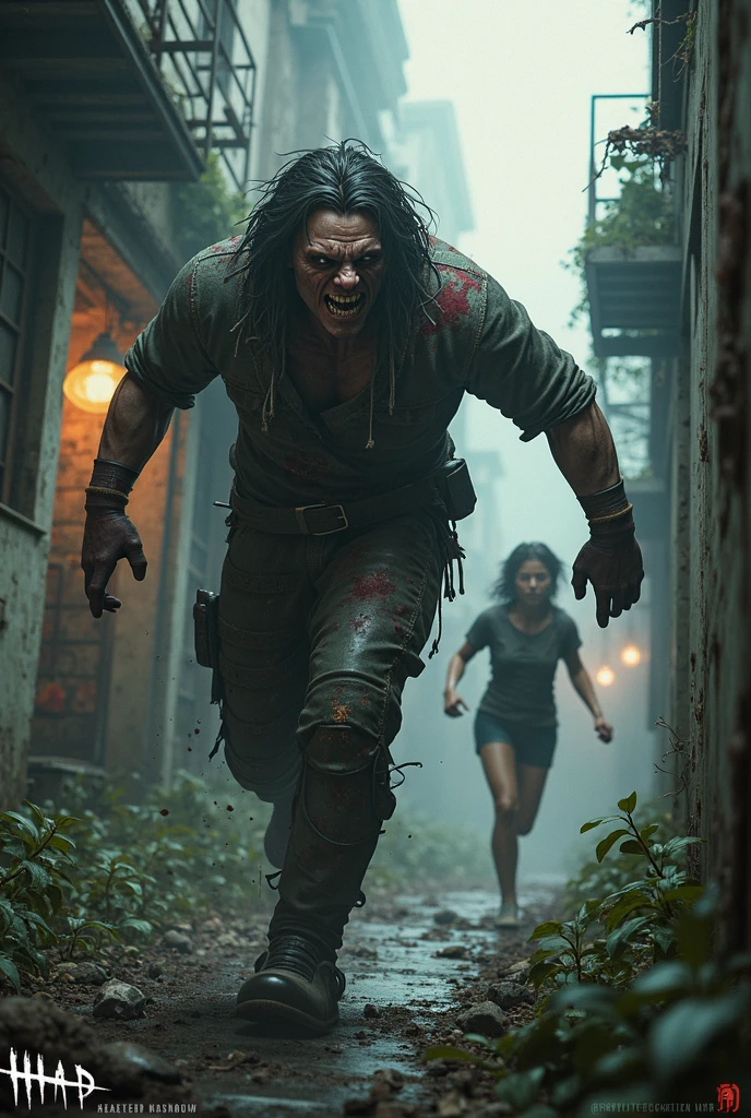 photo real man looks like Hulk from Marvel characters, with samurai realism style,wearing costume like a samurai, he is carrying a big machete and a lifting a replica that looks like a small adult human head,
rainy atmosphere,attack pose with tanktop girl,red liquid,angry,background of the destroyed building and thunder,
atmospheric impressionism, dark romantic realism, pre-raphaelite realism, low tone photos, color photos, soft focus realism --ar 36:61 --stylize 750 --v 6