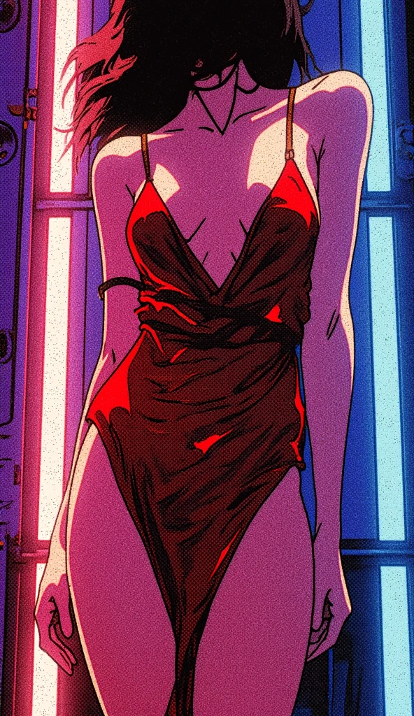 ((Highest quality、masterpiece、Anime Style、Highest quality、High resolution、8k、detailed、ultra-detailed:1.3))、Long legs、Sharp focus:1.2, Beautiful woman with perfect figure:1.4、(smile:1.2), double eyelid、30-year-old woman、Sexy pose、((((Shut your mouth.、One Woman、ワンピース:1.5)))),The background is tokyo