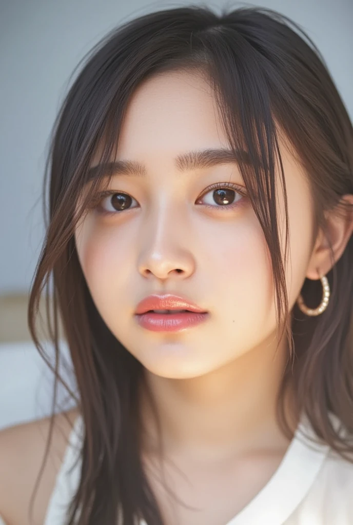 Memory correction:2.55, Everything is modern:1.66, Beautiful Japanese woman photo, smile, 20-year-old, Oil for straight, one-length hair&Hair balm:1.55, (photo Realistic:1.4), (hyper Realistic:1.4), (Realistic:1.3), (Smoother lighting:1.05), (Improving the quality of cinema lighting:0.9), 32K, 1 person,20-year-oldの, Realistic lighting, Backlight, The light shines on your face, Ray Tracing, (Bright light:1.2), (Improvement of quality:1.4), (Highest quality Realistic textured skin:1.4), fine grain, Detailed face,(smile:0), (Emphasis on face close-up:1.3), (Enhances the beauty of skin texture:1.1),((Extremely precise and accurate anatomy:1.0)), (Enhances the beauty of skin texture:1.1), Clean and glowing skin, mesh, thin:1.2, (Realistic:1.3), Realisticなライティング, (Smoother lighting:1.05), 32K, One Japanese woman, fine grain, Detailed face, (Film Grain:1.1),(Accentuates body lines:1.1), High resolution, Natural look, Kind eyes, Improves hair quality, Delicate light and shadow, Transparent muscles, Graceful pose, Beautiful Eyes, Sharp details, Soft light reflection, Beautiful contours, Delicate skin tone, Fine hair texture,Cute Japanese Women Photos,