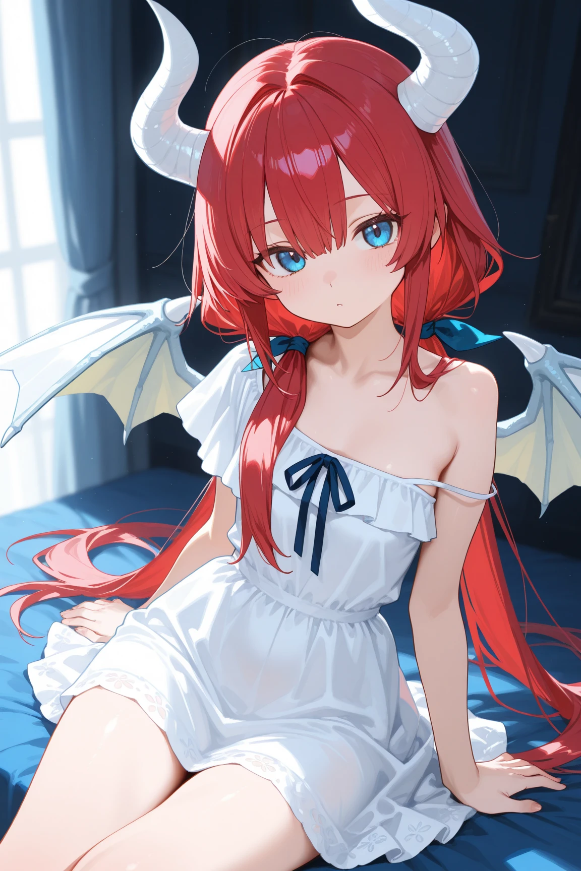 A girl with half angelic side and half demonic side
