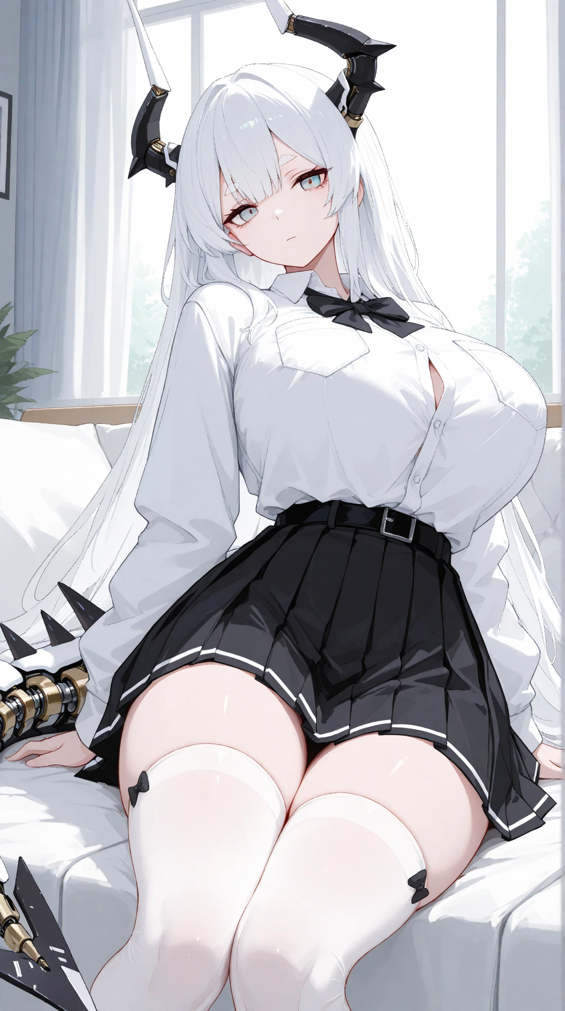 Tabletop, Highest quality, 1 girl, alone,, ,Large Breasts,NSFW,,,(Crouch down)(Ma)(Being looked down upon)((Maんこのすじが見える))(skirt)(Unaware)(defenseless)(I can see your underwear)(Expressionless)(((pussy juice)))